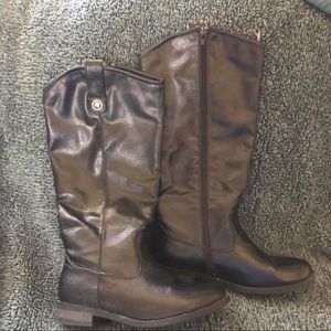 Tall black boots